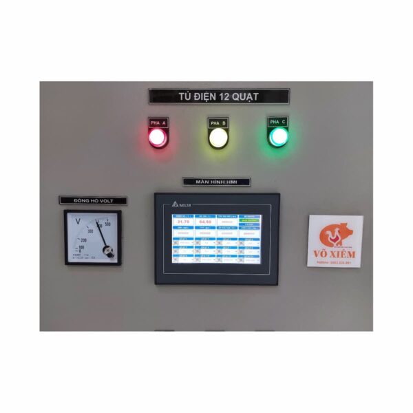 tủ điều khiển 12q giám sát nhiệt độ độ ẩm